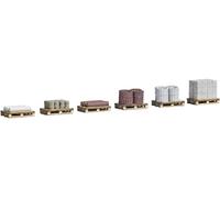 Busch 1813 Palettes H0 6 avec matériau de construction kit