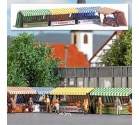 Busch 1824 Ensemble De 4 Étalages Marché Urbain À Échelle 1:87 H0