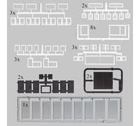 Busch - 1/87 Fenster En Turen H0/n/tt Toy NEUF