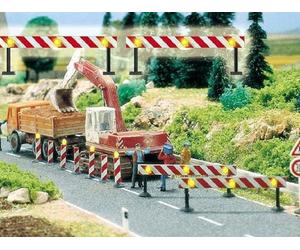 BUSCH 2x barrières de chantier lumineuses - HO 1/87 - BUSCH 5905