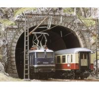 Busch-Jaeger Entrée de tunnel BUE7027 – HO/OO double voie (2 pièces)