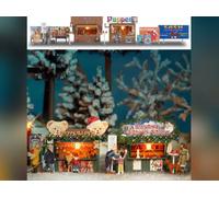 Busch 1060 Xmas Booth with Access 2/ HO Structure Scale Model