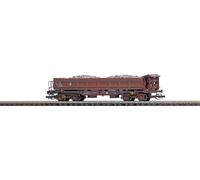 Busch 31424 Wagon à bascule TT double face Fakks avec charge de protection, vieilli par la DB