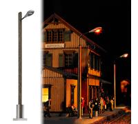 Busch 4134 - 1/87 / H0 Lampe De Rue Avec Poteau En Bois - Neuf
