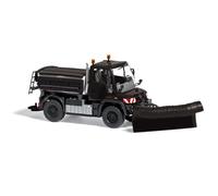 Busch 50933 - 1/87 Mercedes-Benz Unimog U 430, Service D'Hiver, Noir - Neuf