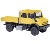 Busch 51080 H0 Modèle réduit de camion Mercedes Benz Unimog U 5023, jaune