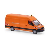 Busch 52636 - 1/87 Mercedes-Benz Long Empattement, Orange Trafic - Neuf