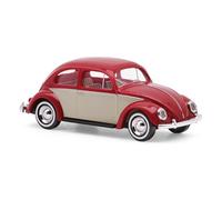 Busch 52968 - H0 - VW Coccinelle Fenêtre Ovale Rouge/Beige - Neuf