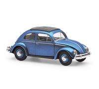 Busch 52996 - 1/87 VW Coccinelle/Ovalfen. Exportversion Métallique Bleu - Neuf