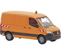 Busch 53407 H0 Modèle réduit de voiture particulière Mercedes Benz Sprinter empattement court/toit plat, barre de circulation