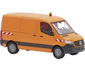 Busch 53407 H0 Modèle réduit de voiture particulière Mercedes Benz Sprinter empattement court/toit plat, barre de circulation