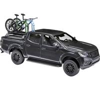 Busch 53724 H0 Modèle réduit de voiture particulière Nissan Navara avec deux vélos