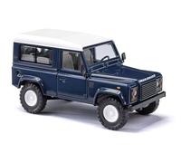 Busch 54300 - 1/87 / H0 Land Rover Defender 90, Court Bleu - Neuf