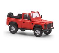 Busch 54390 - 1/87 Land Rover Defender 90 Ouvert, Rouge - Neuf