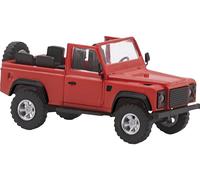 Busch 54390 H0 Modèle réduit de voiture particulière Land Rover Defender 90 ouvert, rouge