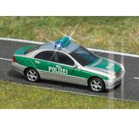 Busch Voiture de police Classe C H0 5630 avec clignotants Vert
