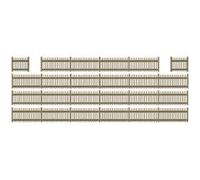 Busch 6007 Picket Fence w4 Gates HO Scale Scenery Kit G