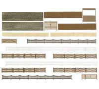 Busch 6017 - 1/87 / H0 Clôtures, Murs Et Portes - Neuf