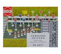 BUSCH 6027 - Panneaux et signalisation routière HO