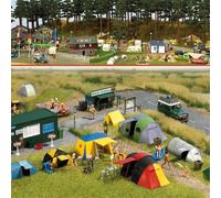 BUSCH Terrain de camping - HO 1/87 - BUSCH 6044