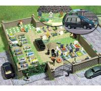 Busch 6049 Cimetière Avec Voiture Funéraire