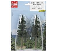 Busch Décor pour maquette 6136 Lot de 2 sapins hauts HO 130 mm