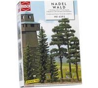 Sapin (X5) Et Pin (X3) Avec Accessoires HO/OO Échelle - Busch 6393