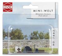 Busch 7662 Scene Gravestones Ho Scale Scenery Kit