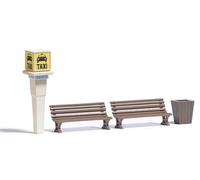 Busch Mini ensemble d'aménagement 7763 Colonne de taxi RFA 1/87 (H0) Neuf