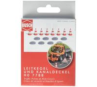 Busch 7788 Man Hole Covers & Pylons HO Scenery Scale Model