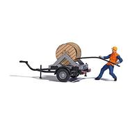 Busch 7836 Cable Installer with Trailer Scene