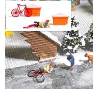 Busch 7856 Slipping On Ice Scene Set OO HO Gauge