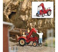 Busch 7882 H0 Modèle réduit de véhicule agricole Porsche Réparation du tracteur