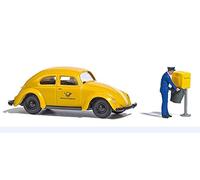 Busch 7887 H0 Volkswagen Coccinelle avec Postmann et boîte aux Lettres