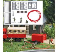 Busch 7960 - 1/87 H0 Ensemble Action : Équipe de Sapeurs-Pompiers - Neuf