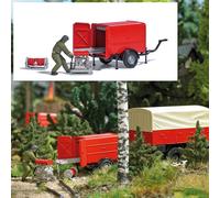 Busch - A-set: Schlauchanhanger/pumpe H0 (3/21) - BU7962