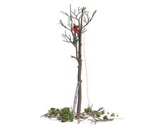 Busch Ensemble d'action 7971 – Soins aux arbres – Figurine et accessoires inclus HO