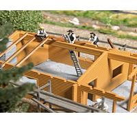 Busch 79902 - 1/87 / H0 - Set D'Action: Charpentiers Avec Échafaudage - Neuf