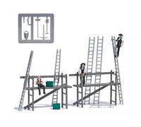 BUSCH 79902 Charpentiers avec échafaudages - HO 1/87