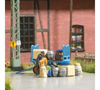 Coffret d'actions, Charger un chariot de quai - BUSCH 79910 - HO 1/87