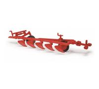 Busch 8717 TT Modèle réduit de véhicule agricole Charrue avec 5 ciseaux, rouge