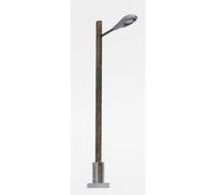 Busch 8734 1/120 Lampe De Rue TT Avec Mât En Bois Neuf