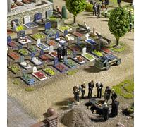 Busch BU 1090 H0 Kit de Construction Cimetière