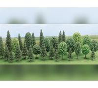 Busch 6489 - H0 Forêt Mixte (60-135mm) - 30 Pièces - Neuf