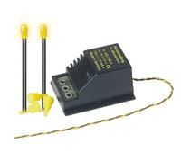 BUSCH ENVIRONNEMENT - BUE5918 - MODELISME FERROVIAIRE - 2 GYROPHARES CLIGNOTANTS - ORANGES