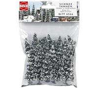 Busch Environnement - BUE6566 - Modélisme Ferroviaire - 20 Sapins Enneiges N/TT