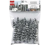 Busch Environnement - Bue6566 - Modélisme Ferroviaire - 20 Sapins Enneiges N/Tt-Busch