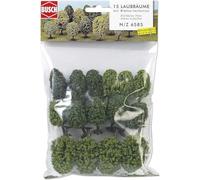 Busch Environnement - BUE6585 - Modélisme Ferroviaire - Lot de 15 Arbres Feuillus