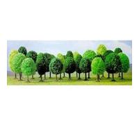 BUSCH ENVIRONNEMENT - BUE6587 - MODÉLISME FERROVIAIRE - 25 ARBRES FEUILLUS ASSORTIS N Z G