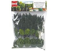 Busch Environnement - BUE6590 - Modélisme Ferroviaire - Sachet de 35 Arbres Assortis - Echelle N
